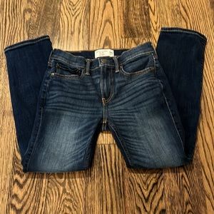 Abercrombie kids girls straight leg blue jeans size 9/10